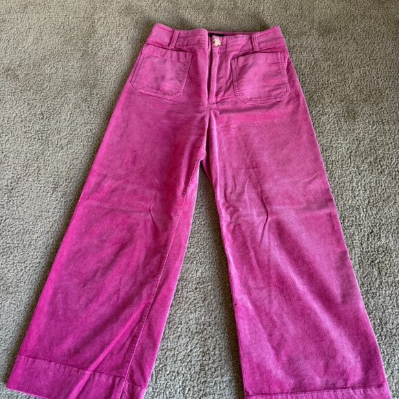 Maeve x Anthropologie Collette Corduroy Pants Pink – Size 28 - Picture 4 of 6